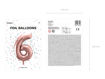 Picture of FOIL BALLOON NUMBER 6 ROSE GOLD 34 INCH